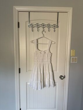 Aritzia White Sleeveless Tiered Sundress